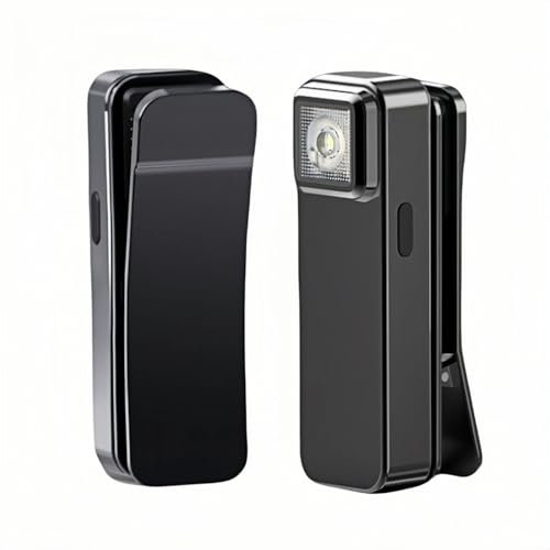 flintronic Rechargeable EDC Clip on Torch, 300 Lumens LED Torch, Dual Light Sources Pocket Lamp, 6 Lighting Modes, USB-C Charging, Flashlight with Magnetic for Reading, Camping, Running, Emergency