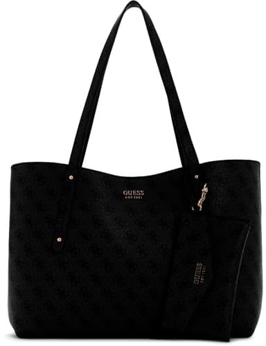 GUESS Brenton Tote Coal Logo