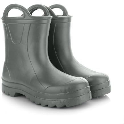 Lemigo Stivali Di Gomma Per Bambini Stivali Da Pioggia Molto Leggeri in Schiuma EVA con Grip per Bambini 735 Doggy (Verde, Sistema Taglie Calzature EU, Bimbo (0-5 anni), Numero, Media, 25)