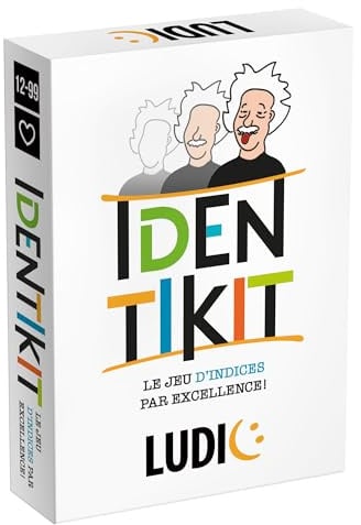 Ludic - Identikit- Le Jeu D’Indices par Excellence ! | Jeu De Société pour Adultes Et Enfants Dès 12 Ans, Jeux de Cartes pour Toute La Famille, Idée Cadeau Garçon Fille, Cadeau Enfant