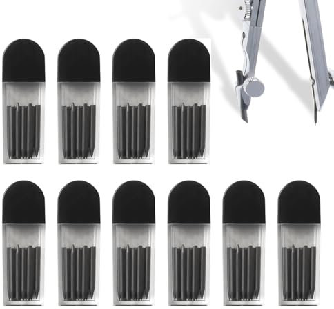 100 Stück 2B Zirkelminen,Grundschule Zirkel Mine 2mm Durchmesser,Zirkel Ersatzminen 2cm Lang Minen für Mathematische Zeichnungserstellung