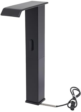 Infrarot Sensor Wasserhahn Bad,Automatisch Badarmatur,Berührungsloser Waschtischarmatur, Induktion Waschtischmischer,Armatur Waschbecken mit Sensor,Auslauf Höhe 270 mm (Schwarz)