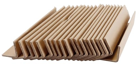 Durlo 20 Stück verstellbare Karton-Eckenschützer für Pakete, Kunstwerke, Rahmen, Bücher, 3 mm dick, 150 x 30 mm