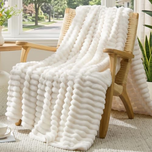 Vielit Kuscheldecke Flauschig,Ultral Weiche Kuscheldecke 150x200 XL-Leichte Atmungsaktiv Wohn- & Kuscheldecken, Tagesdecke & Sofadecke überwurf, Pflegeleicht Cord Decke für Zimmer Deko, Beige