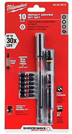MILWAUKEE ELECTRIC TOOLS 48-32-4513 Screwdriver Kit 10Pc