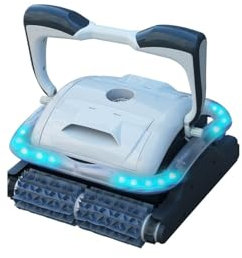 Bestway - Elektrischer Roboter für Pool Raptor, 2 Motoren für flachen Boden, Wände und Wasserleitung, LED-Beleuchtung Mehrfarbig