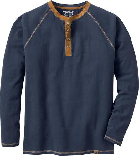 Legendary Whitetails Men's Recluse Henley, Navy, S