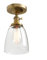 Phansthy Vintage Deckenleuchte Glocken klarglas Pendelleuchte Modernes Deckenlampe industrie Pendellampe Hängeleuchte Vintage Hängelampe Loft-Pendelleuchte in Landstil (antike Farbe)