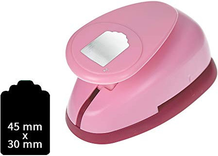 Sescha Motivlocher/Papierstanzer Etikett von EFCO - Größe XL: 45x30mm