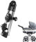 Nikou 360 ° Verstellbarer Schirmständer, Universal Regenschirmhalter mit Stretchhalterung Kinderwagen Fahrrad Regenschirm Halter Fahrradstuhl Halterung für Rollstuhl Golf Trolley(Schwarz)