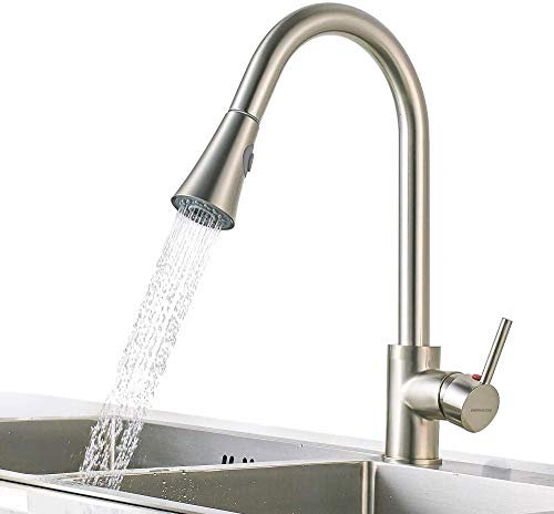 Chongyang Miscelatore Da Cucina Girevole A 360 ° Con Doccia Estraibile/Estraibile Miscelatore Lavello Cucina Miscelatore Monocomando Miscelatore Rubinetto Miscelatore Lavello