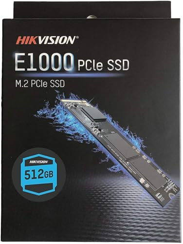 SSD Interne HIKVISION M.2 512 Go E1000 PCIe Gen 3x4, NVMe 3D TLC 2000 MB/s 320 TB