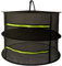 gexu Red de Secado Cremallera 2 Capas para Colgar Plegable, 61 cm * 61 cm * 38 cm Secadora de Plantas de Red de Secado de Hierbas Negras para Secar Verduras, Carne, Hierbas, Pescado, etc.