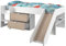Parisot Lit Toboggan Tobo 90x200 - chêne/Blanc
