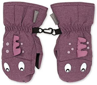 Sterntaler Unisex Kinder wanten dino melange Handschuh, Rosa, 1 EU
