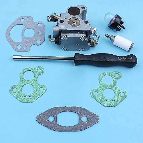 Luxuypon Carburetor Screwdriver Adjustment Tool Gasket Kit For McCULLOCH CS340 CS380 CS 340 Chainsaw Primer Bulb Fuel Filter Spare Part