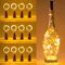 JRing 12 Stück Flaschen-Licht 20 LEDs 2M Flaschenlicht Lichterkette korken Stimmungslichter Weinflasche Nacht Licht für Flasche DIY, Party, Garten, Weihnachten, Halloween, Hochzeit Deko