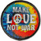 Patch macht Liebe nicht Krieg, Patches für thermadhäsive Kleidung - Hippies -Wege für Männer und Frauen, um Ihre Hippie -Kleidung anzupassen und zu reparieren - 78 x 78 mm
