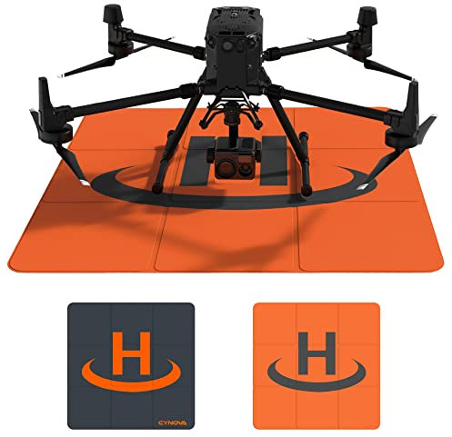 CYNOVA Drohnen Landeplatz groß (100cm),Landing Pad faltbar für DJI Matrice 30T Worry Plus/MATRICE 300 RTK/Phantom 4 RTK SE/Mavic 2 Enterprise Advanced