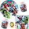 Avengers-Infinity-Stones-Party-Set 36tlg. für 8 Gäste Teller + Becher + Servietten