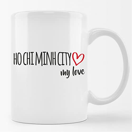 Huuraa Kaffeetasse Ho Chi Minh City my love Keramik Tasse 330ml für alle Fans von Ho-Chi-Minh-Stadt Vietnam