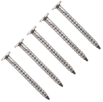 TERF® 25mm X 2.0mm Bright Annular Ringshank Nails 25mm (1 inch) X 2.0mm Annular Ringshank Nail For Soft and Hard Timber Wood Joinery Construction Furniture Craft Decking Fence - Pack of 200