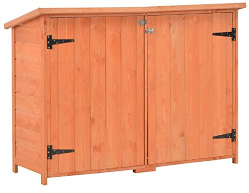 Hommdiy Garten-Geräteschuppen 120x50x91 cm Holz