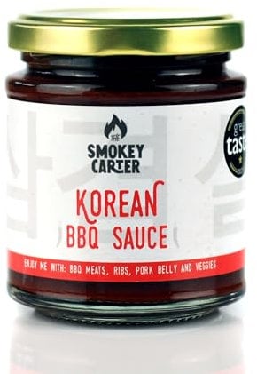 Korean Barbecue Sauce | The Smokey Carter | Great Taste Award Winner | Umami-rich condiment/marinade with gochujang, sesame, soy, miso and roasted garlic.