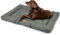 MERSJO Hochwertiges Hundebett für Kleines und Mittelgroße Hunde, Maximaler Liegekomfort, 100% Oxford-Gewebe mit PVC-Beschichtung, Äußerst Bequem, Dog Bed, Kratz- und Schmutzabweisend, Grau, 76x46 cm