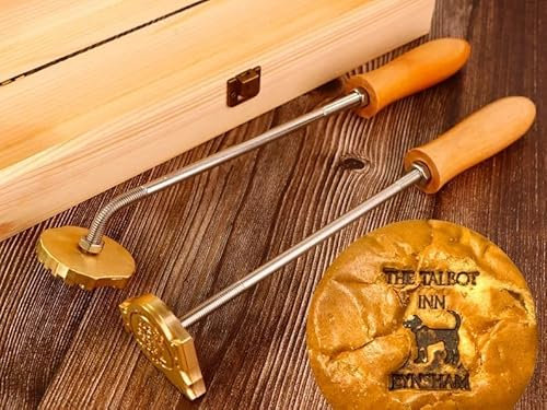 Personalized Embossed Burger Buns Branding Iron - Custom Food Stamp for BBQ, Steak, Party - Add Any Design You Need