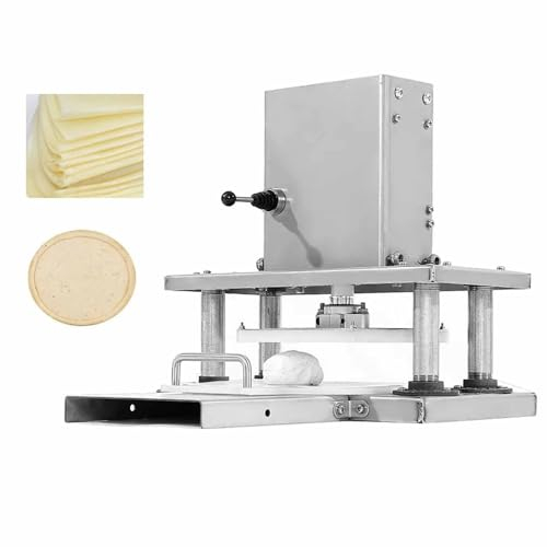 HLGKBY Pizza Dough Press Machine, 120-240V Electric Pastry Machine 8.66 Electric Tortilla Press Stainless Steel Diameter Commercial Pizza Dough Machine Tortilla Making Machine