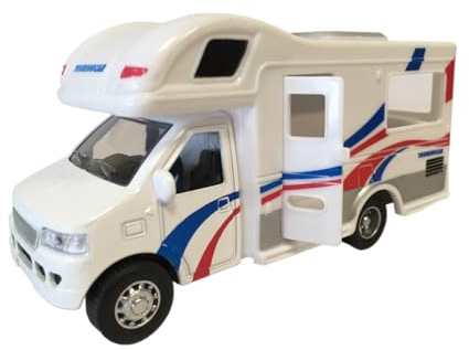 Generic Caravana de Juguete con Movimiento de Retrocarga, Escala 1:32, Metal Fundido a Presión, para Niños de 3 Años en Adelante, Gráficos Surtidos