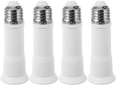 4pièces Adaptateur Douille Rallonge Prise Ampoule Extensible Pour Éclairage Pratique Et Sécurisé Pour Cuisine Chambre Et Bureau