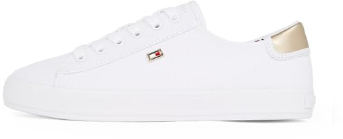 Tommy Hilfiger Damen Vulcanized Sneaker Canvas Lace Up Elegant