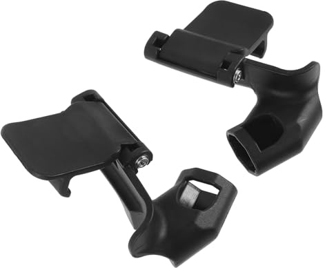 Kinderwagen Armlehnen Schnallenclip 2 Stück Schwarz Kunststoff | Babywagen und Pushchair, Einfache Montage, Kompatibel mit Gängigen Marken