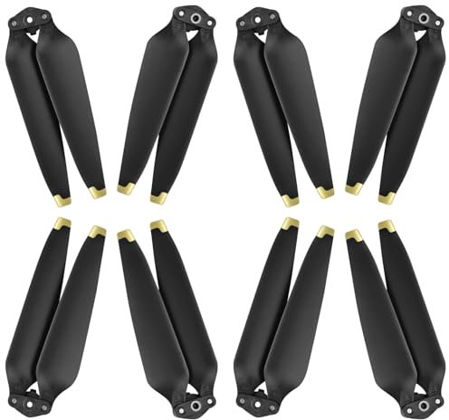 Hengrongshen Mavic 3 Propeller, 8 Pcs Drohne Mavic 3 Pro Propeller mit Push-Typ-Schnellverschluss-Design, 9453F Propeller für Mavic 3/3 Pro/Mavic 3 Classic/Mavic 3 Cine Drohnenersatz (Gold)