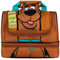 GGet Trend Scooby Doo Borsa Porta Pranzo Bambini Adolescenti Adulti Isolato Porta Pranzo con Scomparti Porta Merenda per Picnic Lavoro Scolastico (Marrone Scooby Doo)