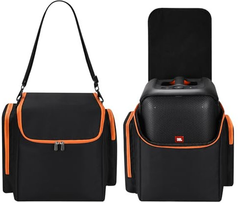 Hzycwgone Carrying Travel Case for JBL PartyBox Encore Cover Tote Bag Soft Case Accessories w/Shoulder Strap for JBL PartyBox Encore Essential Portable Party Speaker and Two Microphones