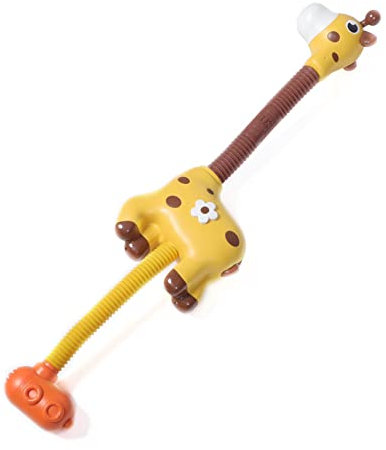 jojofuny Cabezal De Ducha para Juguete De Baño Rociador De Agua Juguetes De La Ducha del Bebé Rociador De Baño Jirafa Juguetes De Baño Rociador De Baño para Yellow El Plastico