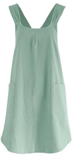 Dmuzsoih Kochschürze,Schürzen zum Kochen | Backschürzen mit gekreuztem Rücken,Outdoor-Gartenschürze mit Taschen für Frauen, bequeme Backschürzen