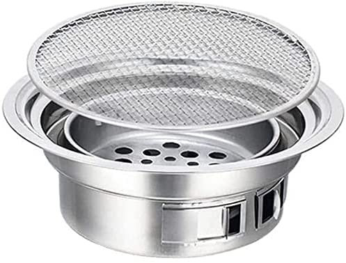 BBQ-Grill, Outdoor-Grillschale, tragbarer Outdoor-Grill | Runde Holzkohle | Geeignet zum Verbrennen von Holzscheiten oder Holzkohle | Grillwerkzeuge für den Heimgebrauch