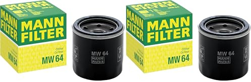 MANN-FILTER MW 64 Filtro de Aceite – Para Motocicletas (Packung mit 2)