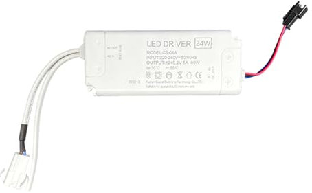 HIOPOIUYT Conducteur LED 12V Dimmable 24W Convertisseur Électronique Alimentation Électrique Dimmable pour Les Bandes LED Armoire Cuisine Légère Enduring