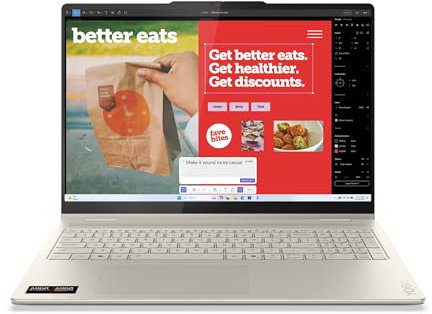 Lenovo Yoga 7 2-in-1 16AKP10 83JU - Flip-Design - AMD Ryzen AI 7 350/2 GHz - Win 11 Home - Radeon (83JU000QGE)