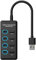 Tuesoa USB2.0 HUB Docking Station 4 Ports with Switch Charging USB2.0 Hub Computer Splitter