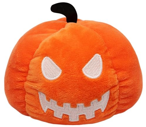 Zkaoai Halloween Plüschtier Kürbis Flip Plüschtier 10cm Kuscheltier, Doppelseitige Leuchtet Halloween Kürbis Plüsch Reversible Plüsch, Plush Toy Kinder Geschenk Bett Sofa Deko (B)