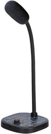 Sbshiouu Instantly Voice Adjuster Handheld Microphone With 16 Effects Compact Design For Mobile PC Gaming Consoles Black Real Time Voice Modulation Microphone