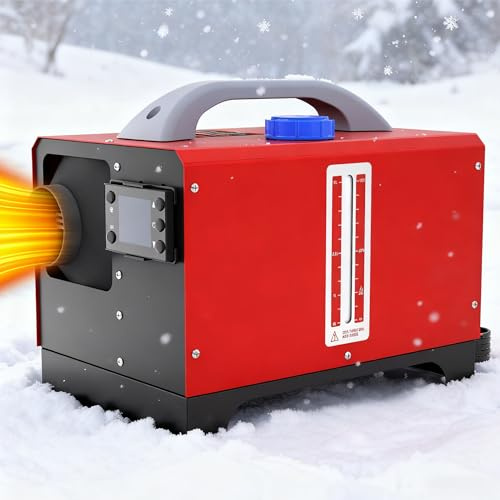Suusolny Chauffage auxiliaire 8 kW 12 V - Chauffage diesel - Chauffage diesel - Avec télécommande et écran LCD - Chauffage diesel de voiture - Pour voiture, camion, camping-car - Four à fioul