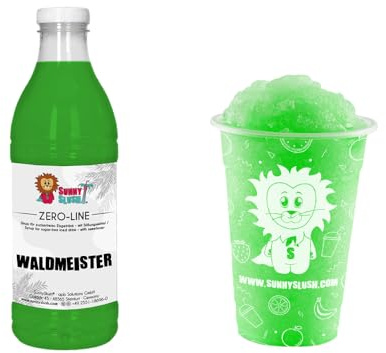SunnySlush® Zero Waldmeister-Sirup 1 L - Slush-Eis Sirup vegan | 1:5