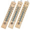 SIDCO Thermometer Holz 3 x Außen Innen Außenthermometer Analog Gartenthermometer Raum